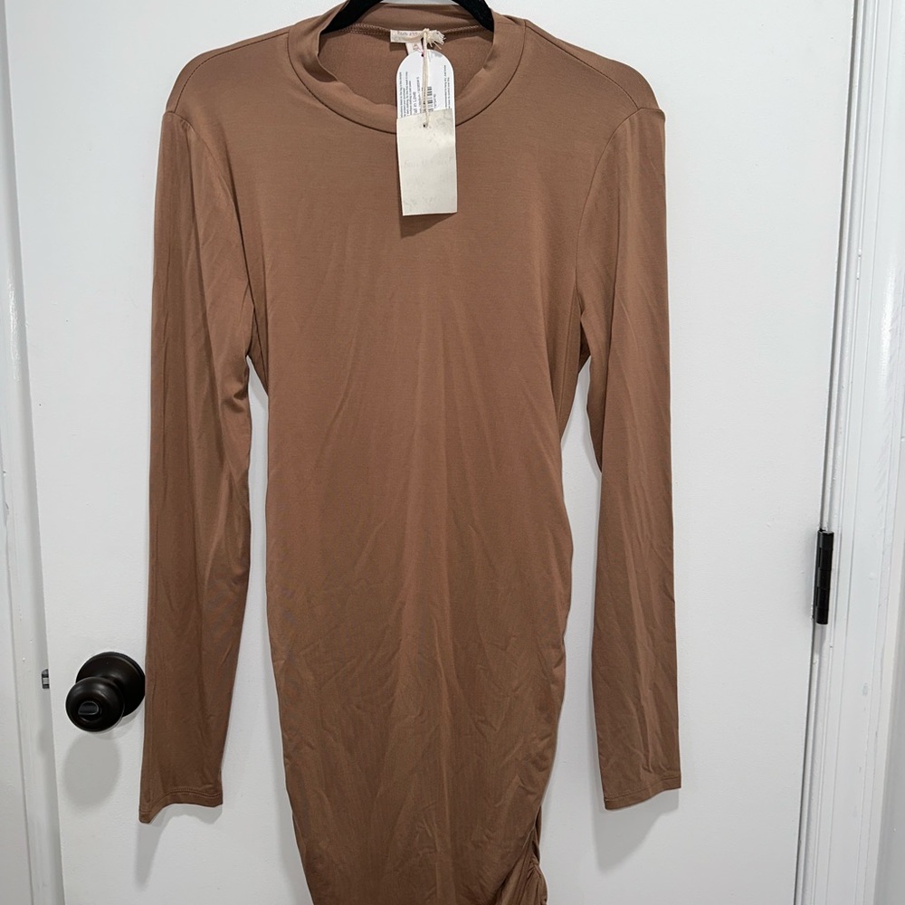 BNWT Brown body on Hem & Thread dress MEDIUM